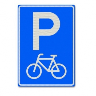 VERKEERSBORD E08F PARKEERGELEGENHEID FIETSEN